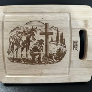 Cowboy cutting board - medium